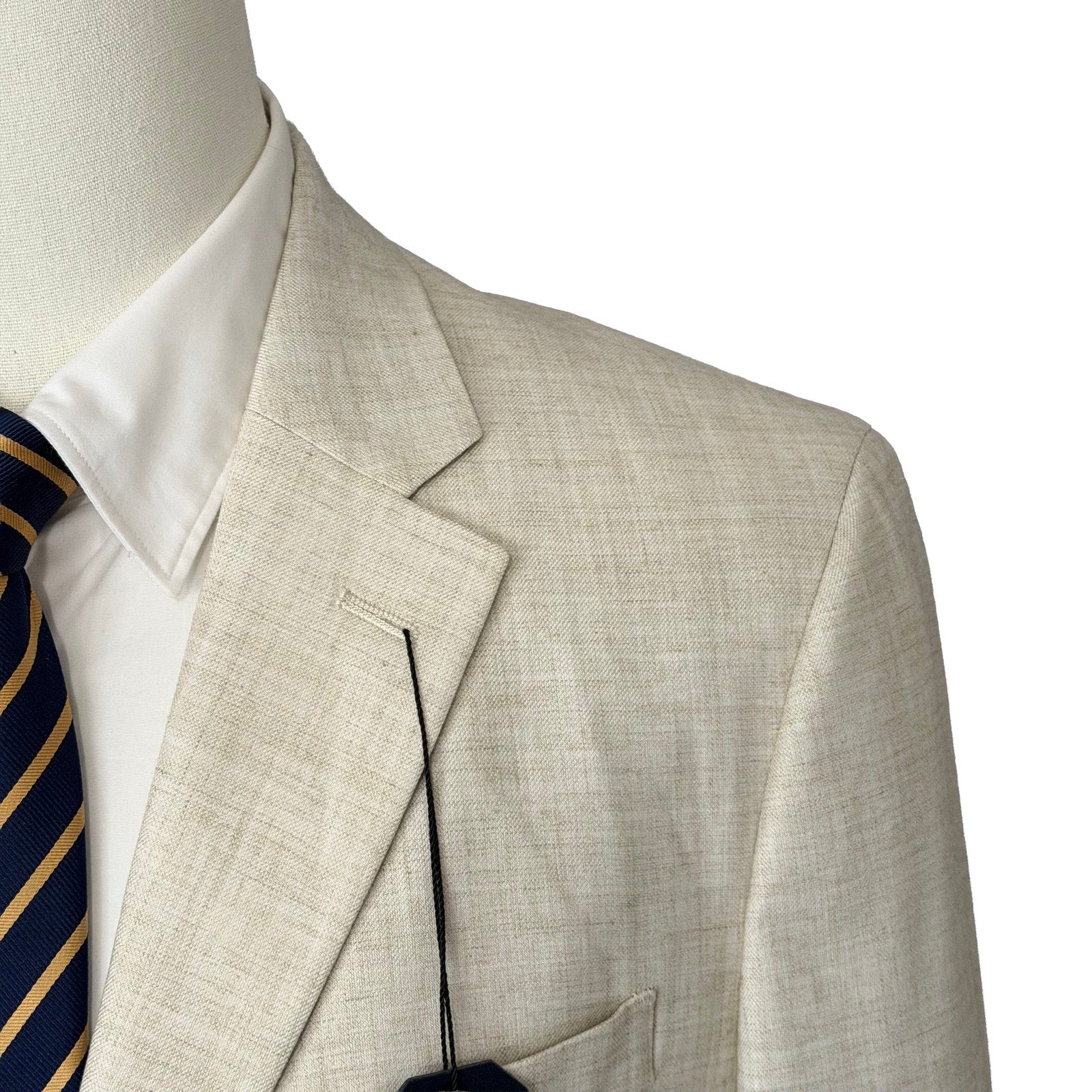 Nautica Sport Coat Men's 42 Short Modern Fit Active Stretch Lt Tan