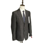 Calvin Klein Sport Coat Slim-Fit Wool Black/White Herringbone Men's 40 Long