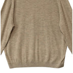 Hart Schaffner Marx Sweater Men's 3XB Big & Tall V-Neck Merino Wool Oatmeal