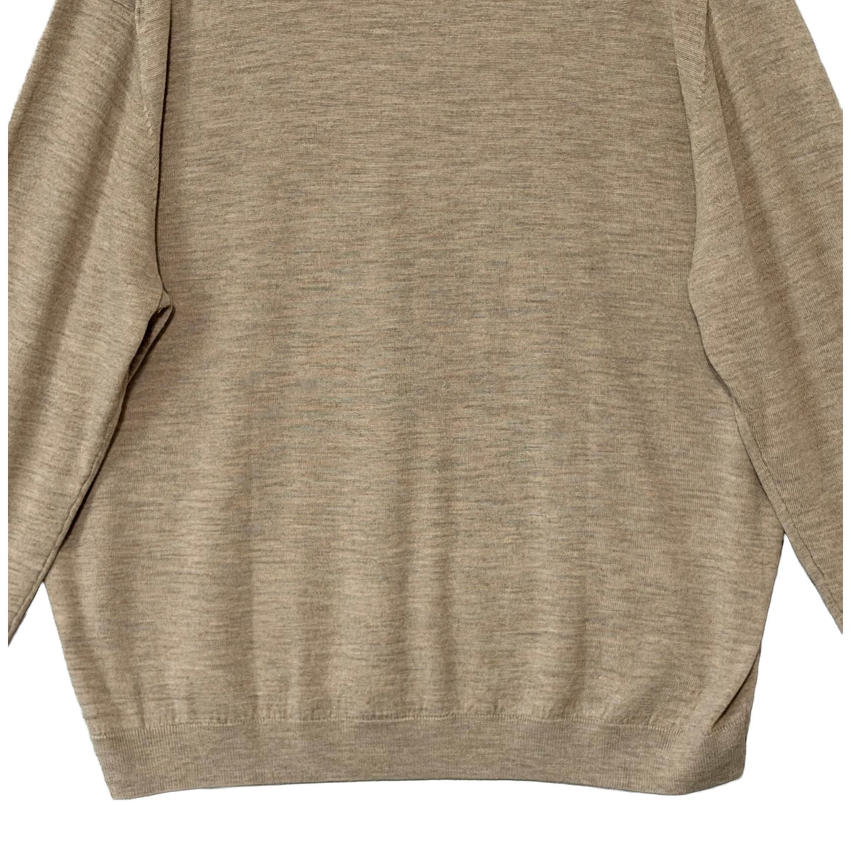 Hart Schaffner Marx Sweater Men's 3XB Big & Tall V-Neck Merino Wool Oatmeal