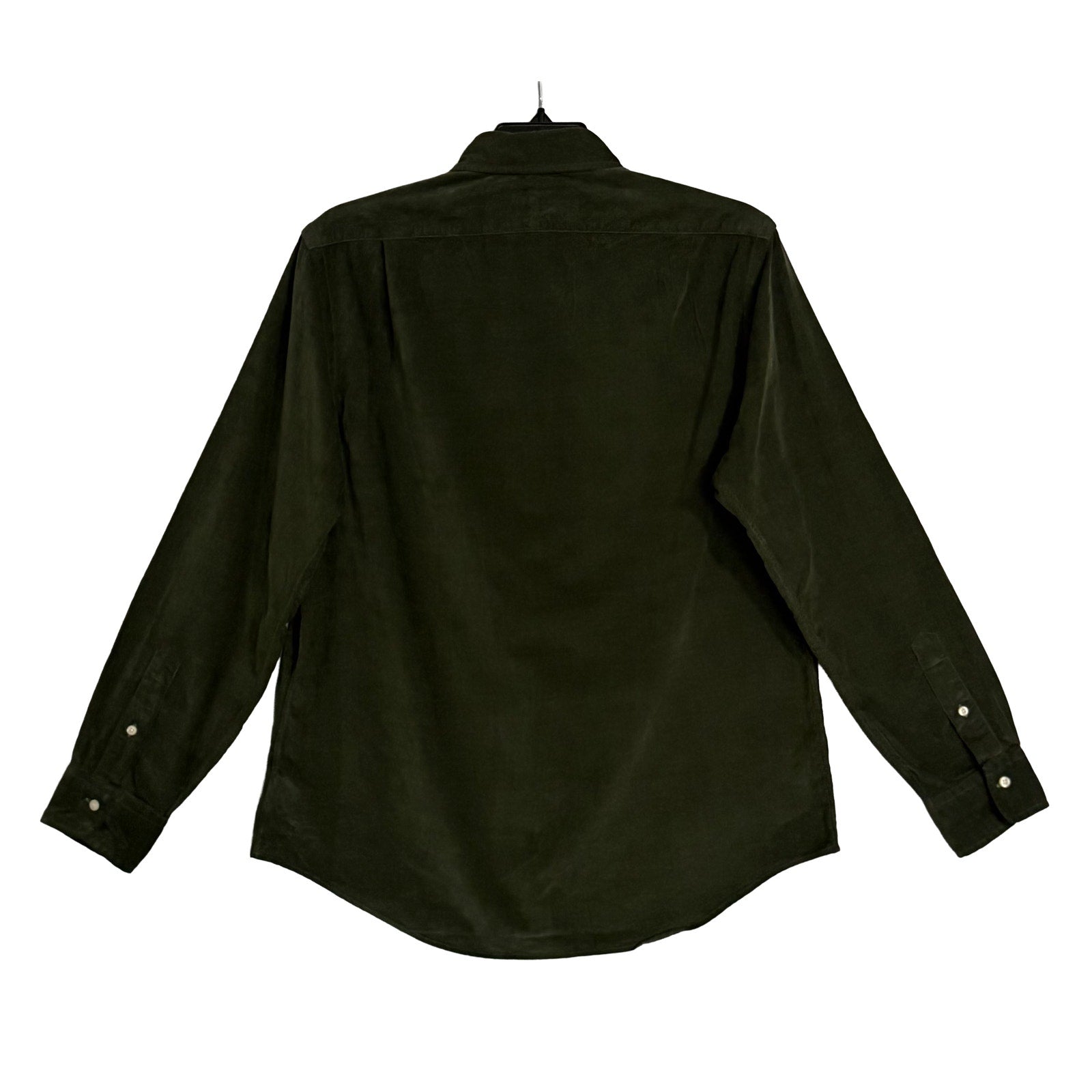 Polo Ralph Lauren Shirt Men's Large Corduroy Classic Fit Long Sleeve Olive