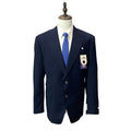 Tayion Suit Jacket Men's 44 Regular Acountour Peak Lapel Navy Blue