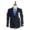 Calvin Klein Suit Jacket Men's 36 Short Slim Fit Malbin Wool Blend Navy