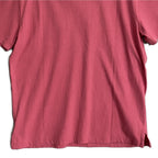 Polo Ralph Lauren Shirt Men's Medium Buttonless Polo Cotton Linen Blend Red