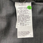 Armani Exchange Dress Pant Men's 40W Flat Front Raw Hem Stretch Wool Gray