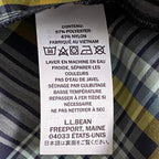 L.L. Bean Casual Shirt Men's Small SunSmart Cool Weave Navy Night Plaid