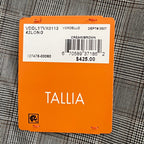 Tallia Suit Jacket Men's 42 Long Stretch Wool Blend Cream/Brown Plaid