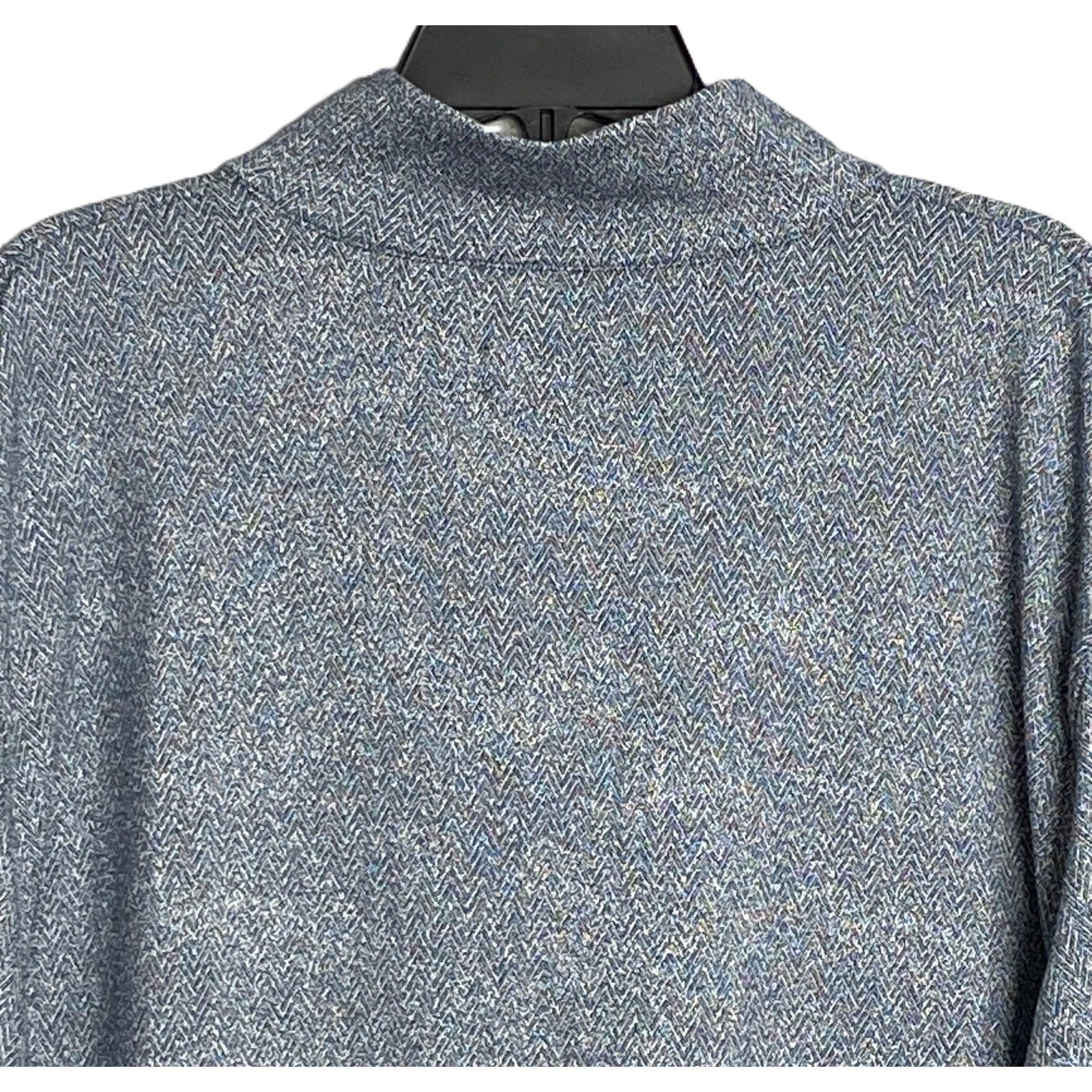 Quieti 1/4 Zip Pullover Men's XXL Mock Neck Stretch Fabric Blue