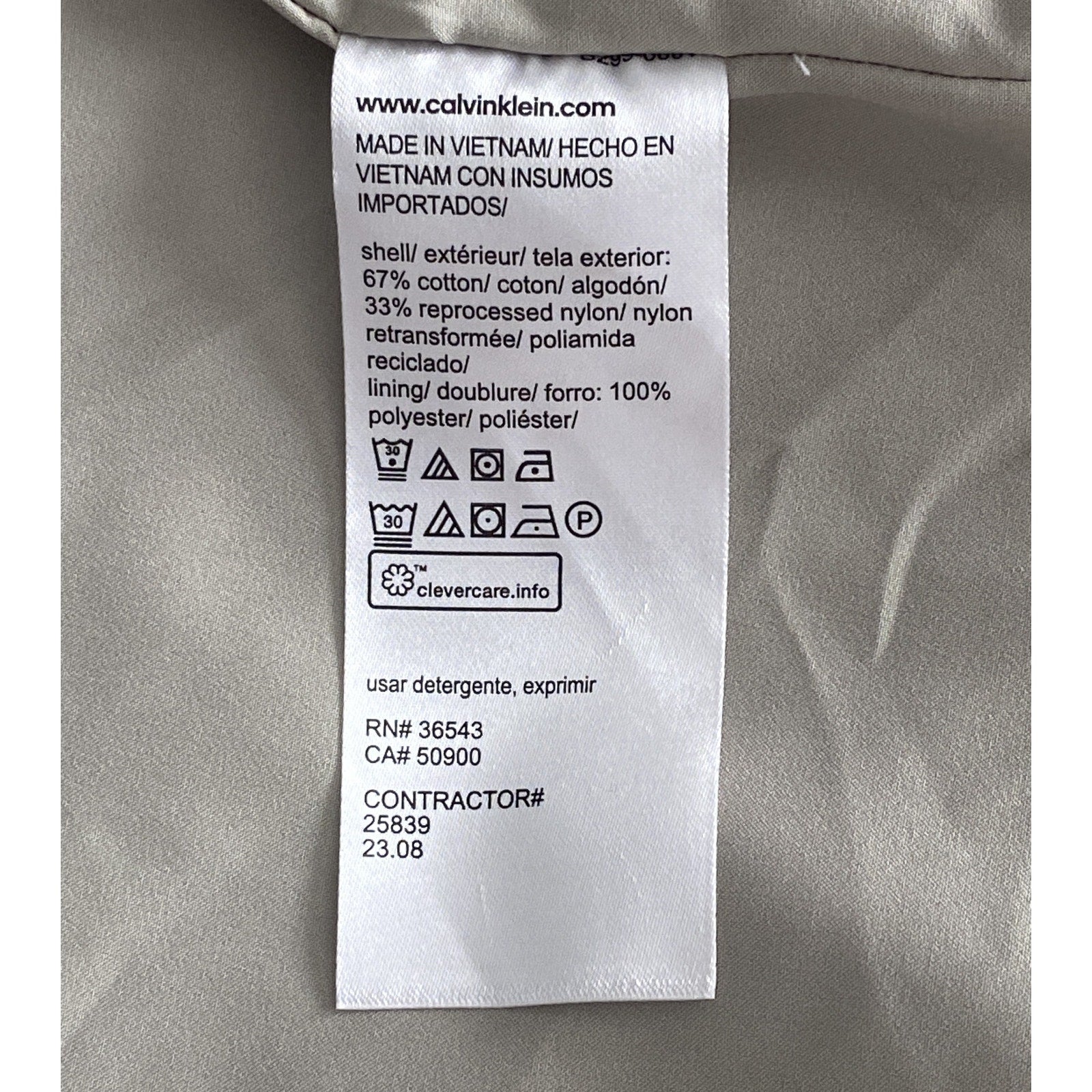 Calvin Klein Trench Coat Men's Medium Classic Style Raincoat Abbey Stone