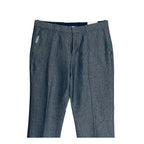 Perry Ellis Portfolio Pants Men's 34"x32" Modern Fit Linen Blend Blueprint
