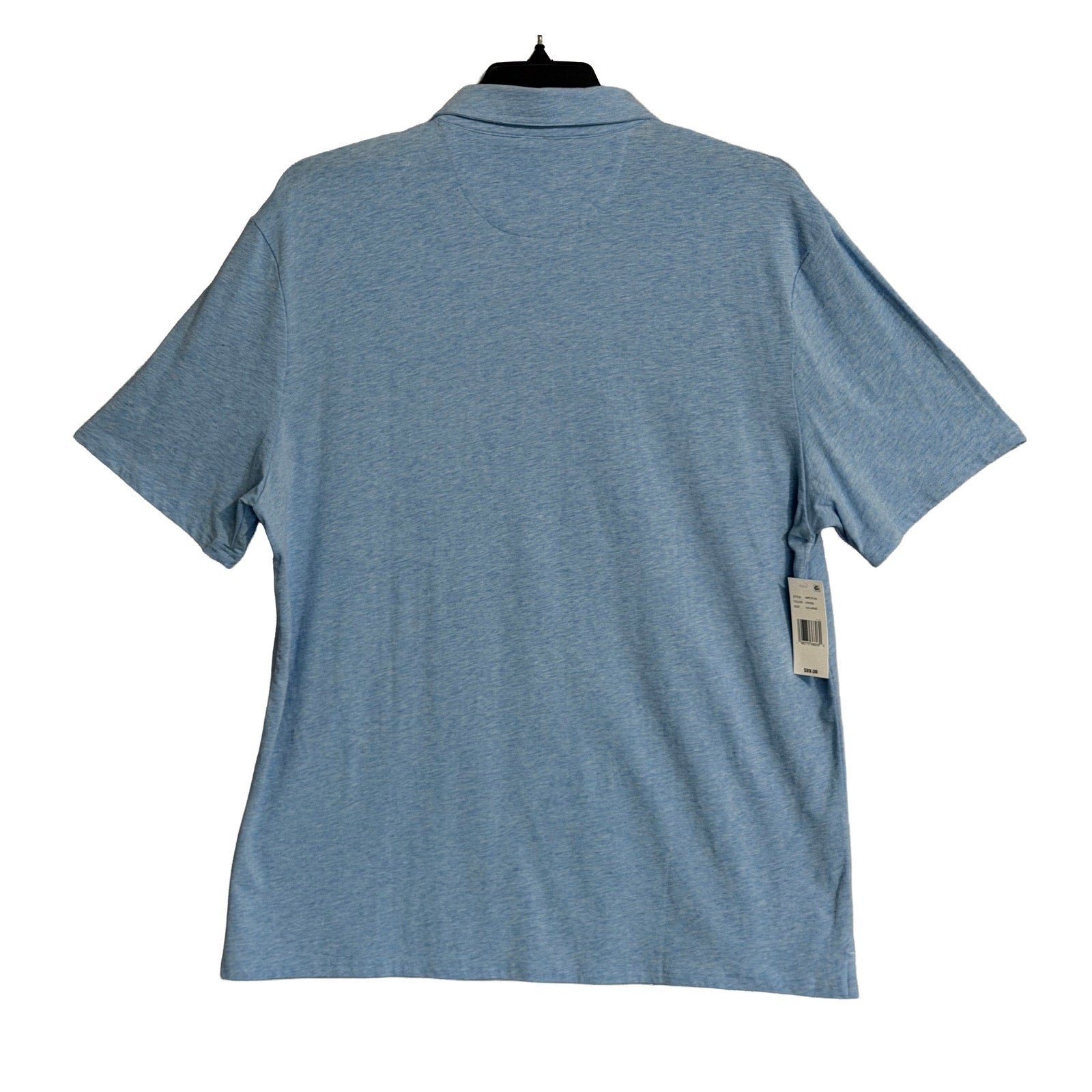 Johnnie-O Polo Shirt Men's XXL Short Sleeve Stretch Fabric Blue Heather