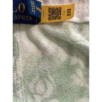 Polo Ralph Lauren Shorts Men's Large Fleece Shorts Drawstring Green White