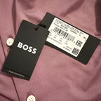 Boss Performance Dress Shirt Men's 5XL Big & Tall Roan Kent Long Sleeve Dark Pink