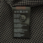 BDG Button-Up Shirt Men's Large Long Sleeve Gray Micro-Houndstooth