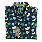 Visconti Black Shirt Men's Small Casual Button-Up Shirt Short Sleeve Stretch