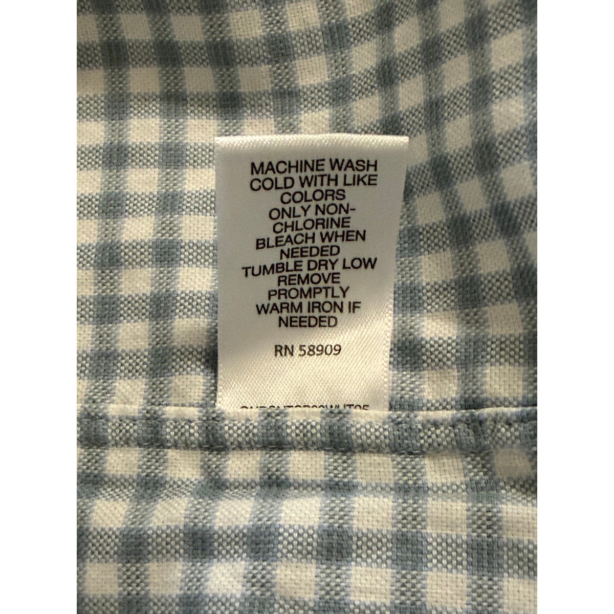 Daniel Cremieux Oxford Shirt Men's 4XB Big & Tall Button-Down Stretch Stone Blue Gingham