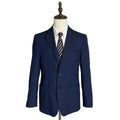 Michael Kors Men's 38 Regular Sport Coat Stretch Blue Herringbone
