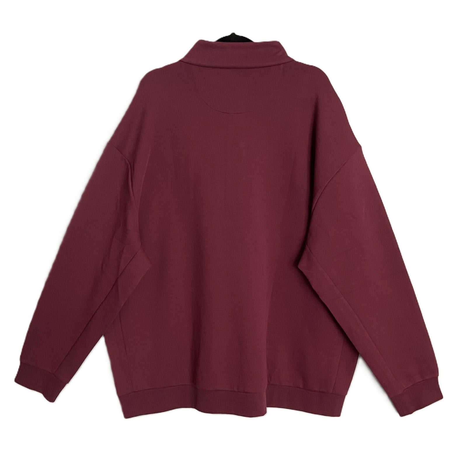 Polo Ralph Lauren Pullover Men's 4XB Big & Tall Mock Neck Snap Button Red