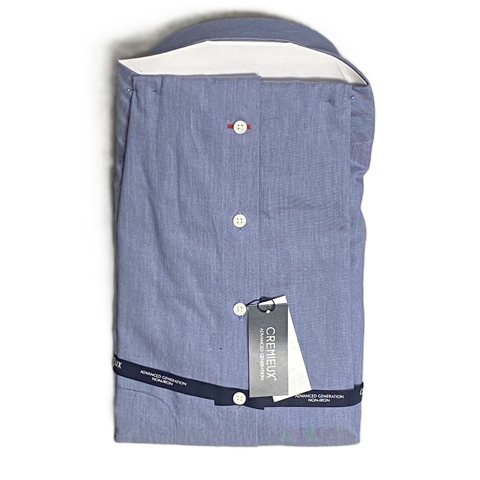 Daniel Cremieux Dress Shirt Men's 17-35 Slim Fit Supima Cotton Blue NEW