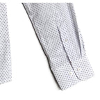 Nautica Dress Shirt Men's 14-14.5 32/33 Performance Slim Fit White Diamond