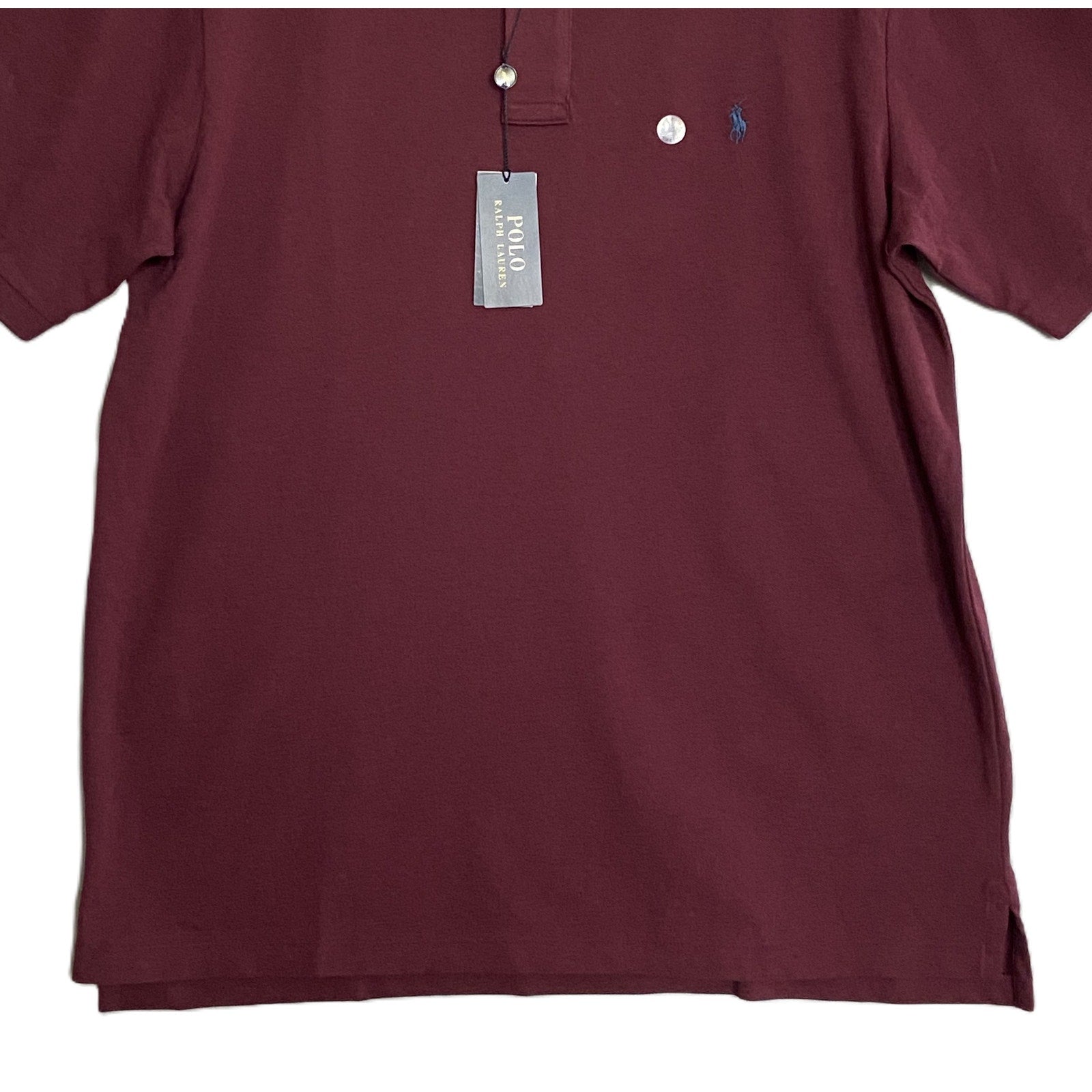 Polo Ralph Lauren Polo Shirt Short Sleeve Dark Red Heather Men's XLT