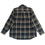 Tommy Bahama LS Shirt Men's 2XLB Big & Tall "Baranco Plaid" Indigo Palms
