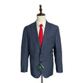 Brooks Brothers Sport Coat Men's 42 Short Blue Micro-Check Wool Blend