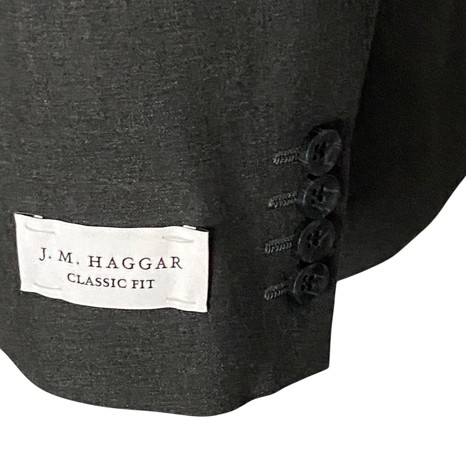 Haggar Suit Jacket Men's 46R Classic Fit Premium Stretch Charcoal