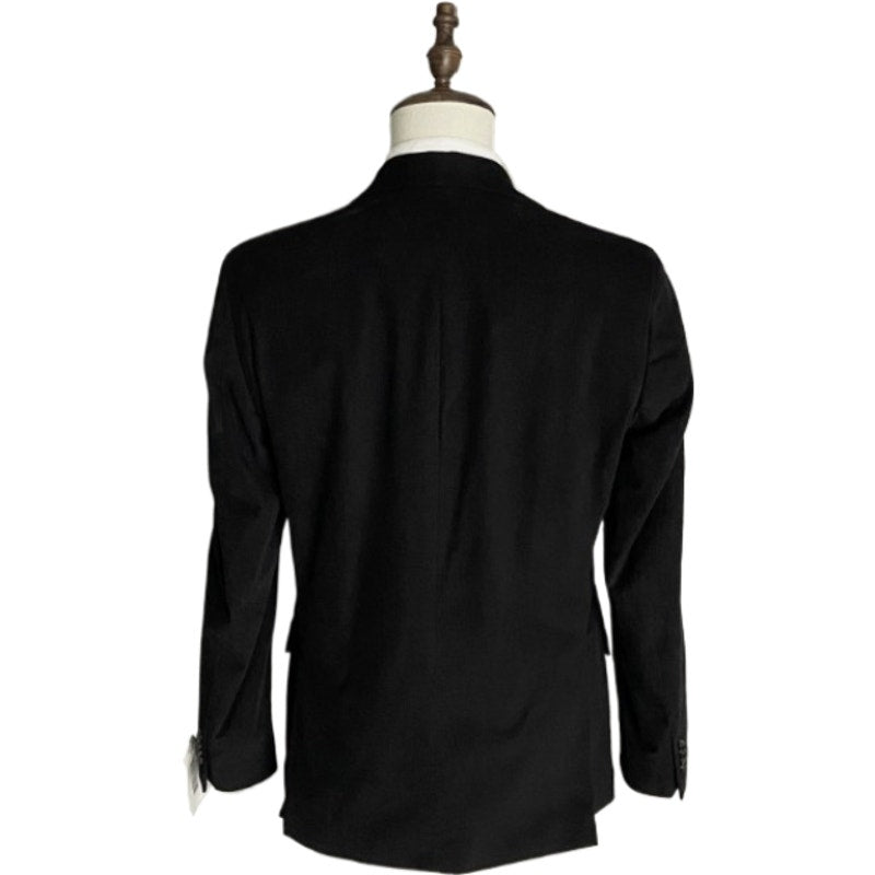 Tommy Hilfiger Men's 38R THFlex Sport Coat Black Corduroy Cotton Stretch