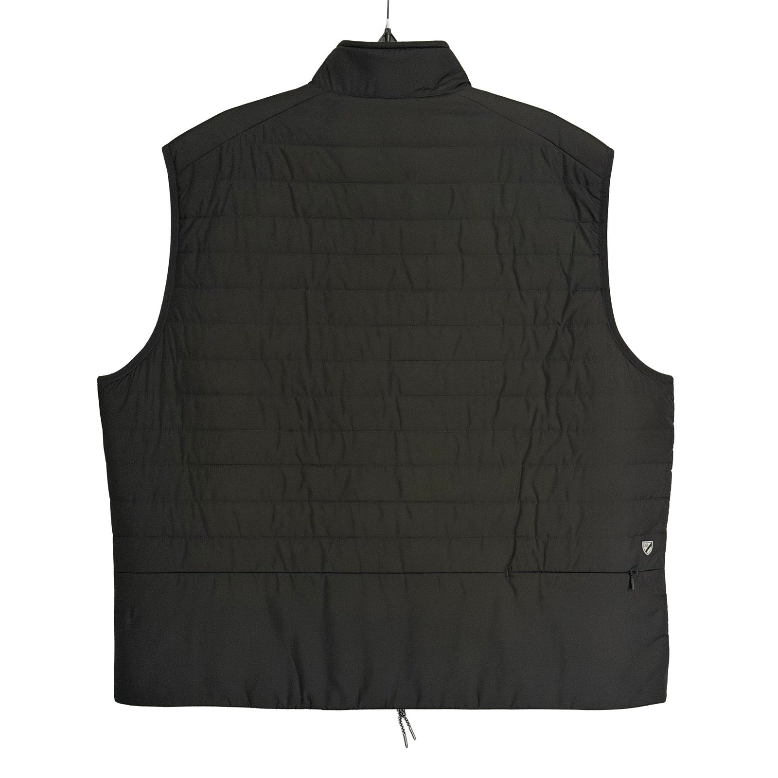 Daniel Cremieux Reversible Vest Men's XXL Full Zip Mock Neck Black Grey