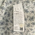 Boss Shirt Men's 5XL Big & Tall Short Sleeve Stretch Linen Shirt Blue Floral