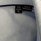 Boss Dress Shirt Men's Medium 15.5 32/33 Sharp Fit Long Sleeve Cotton Blue