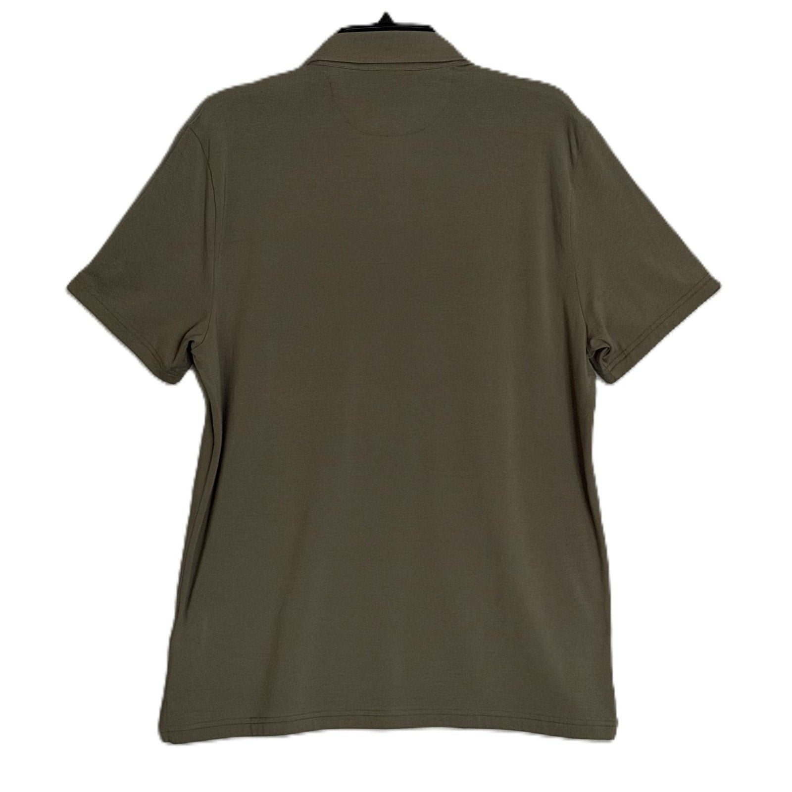 Faherty Reserve Polo Shirt Men's Large Movement Polo Pima Cotton Olive Pine