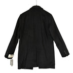Michael Kors Hanover Overcoat Men's 38 Regular Slim Fit Wool Blend Black