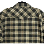 AG Los Angeles Shirt Men's XL Classic Fit Huston Western Charcoal Plaid