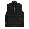 Roundtree & Yorke Down Vest Men's Large Full Zip Packable Pockets Black