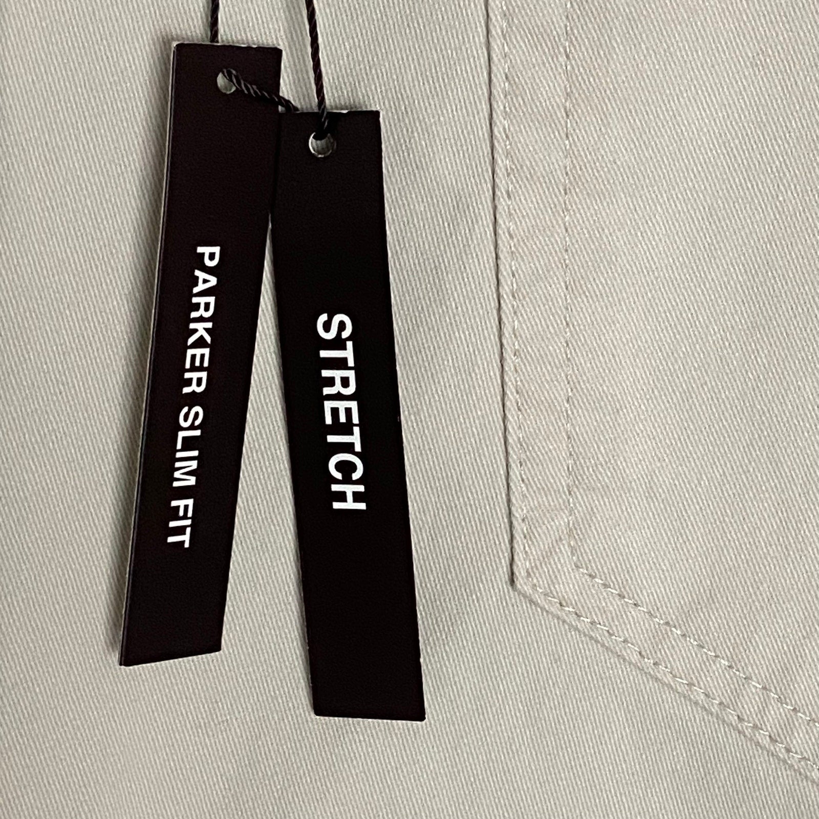 Michael Kors Men's 38x32 Parker Slim Fit Stretch Denim Pants Beige