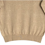 Tommy Hilfiger Sweater Men's XS Signature Crew Neck Embroidered Logo Beige