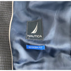 Nautica Sport Coat Men's 38R Modern Fit Active Lined Stretch Blue Check