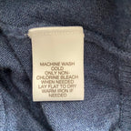 Daniel Cremieux V-Neck Sweater Men's Large Pima Cotton Cashmere Blend Navy