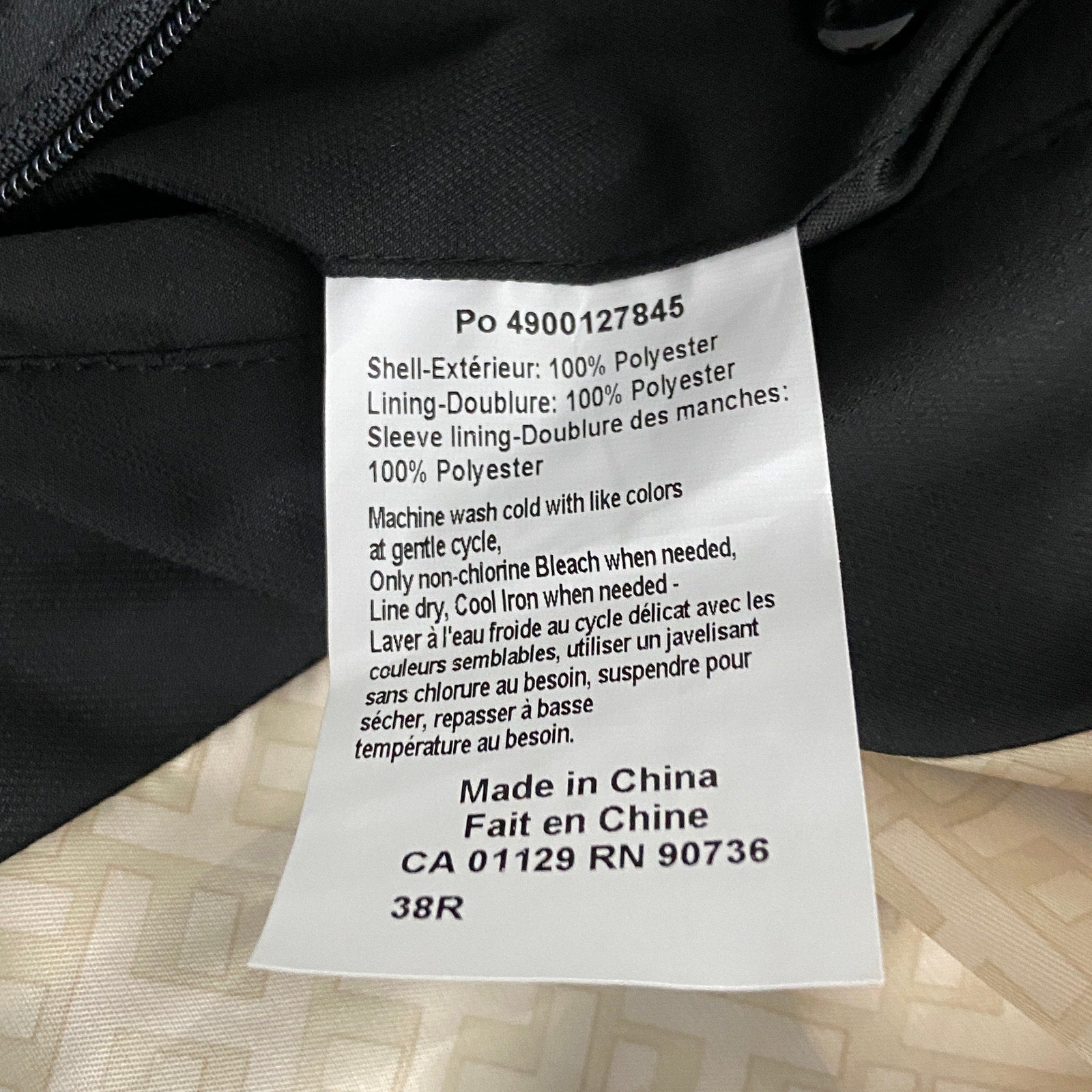 Tommy Hilfiger Men's 38 Regular Double-Breasted Belted Trench Coat Black