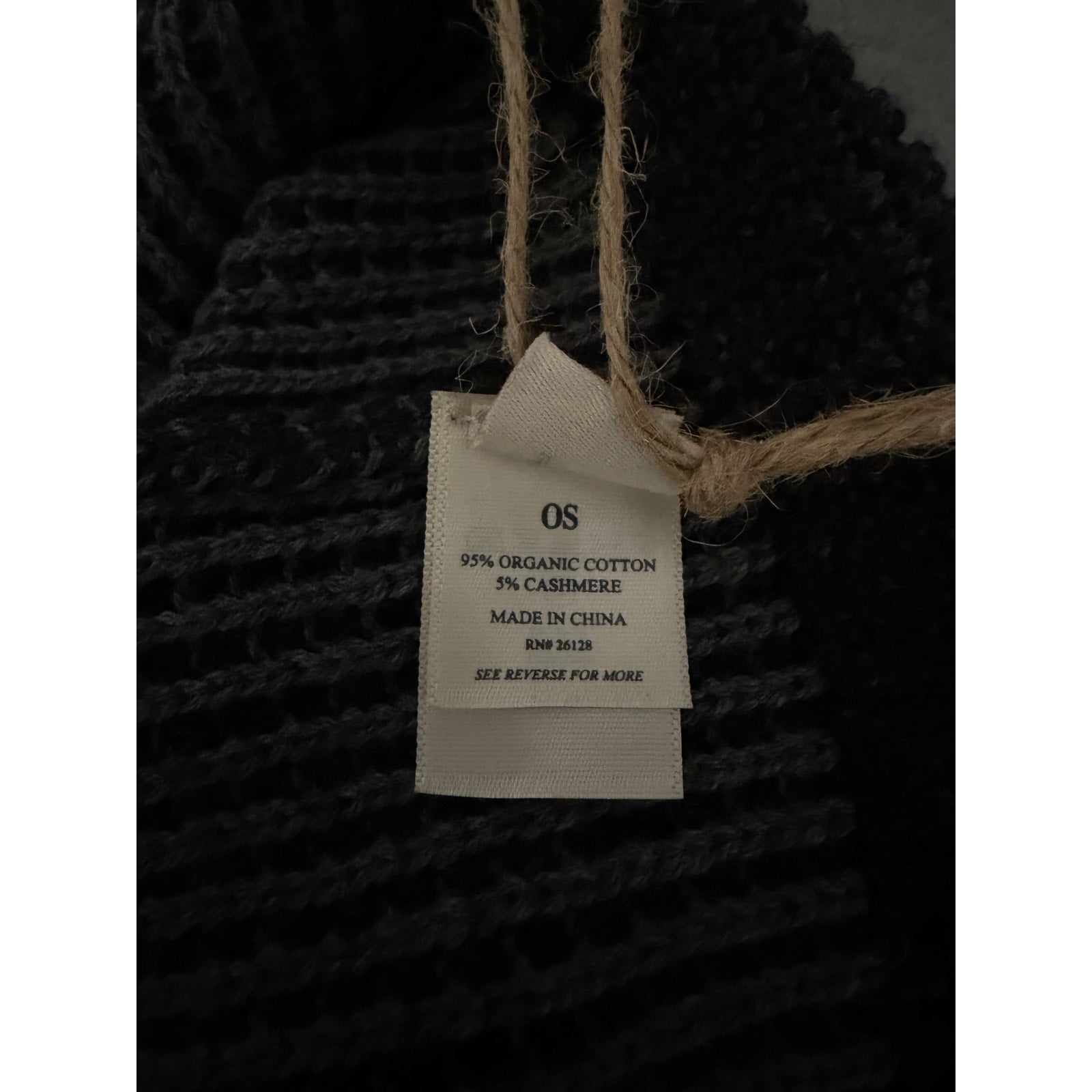 Faherty Winter Waffle Beanie Men's One Size Cotton Cashmere Blend