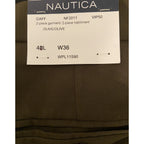 Nautica Men's Suit 40L 36W 2-Piece Suit Modern Fit Gaff Active Stretch Olive