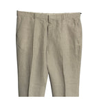 Perry Ellis Portfolio Pants Men's 40"x32" Modern Fit Linen Blend Beige