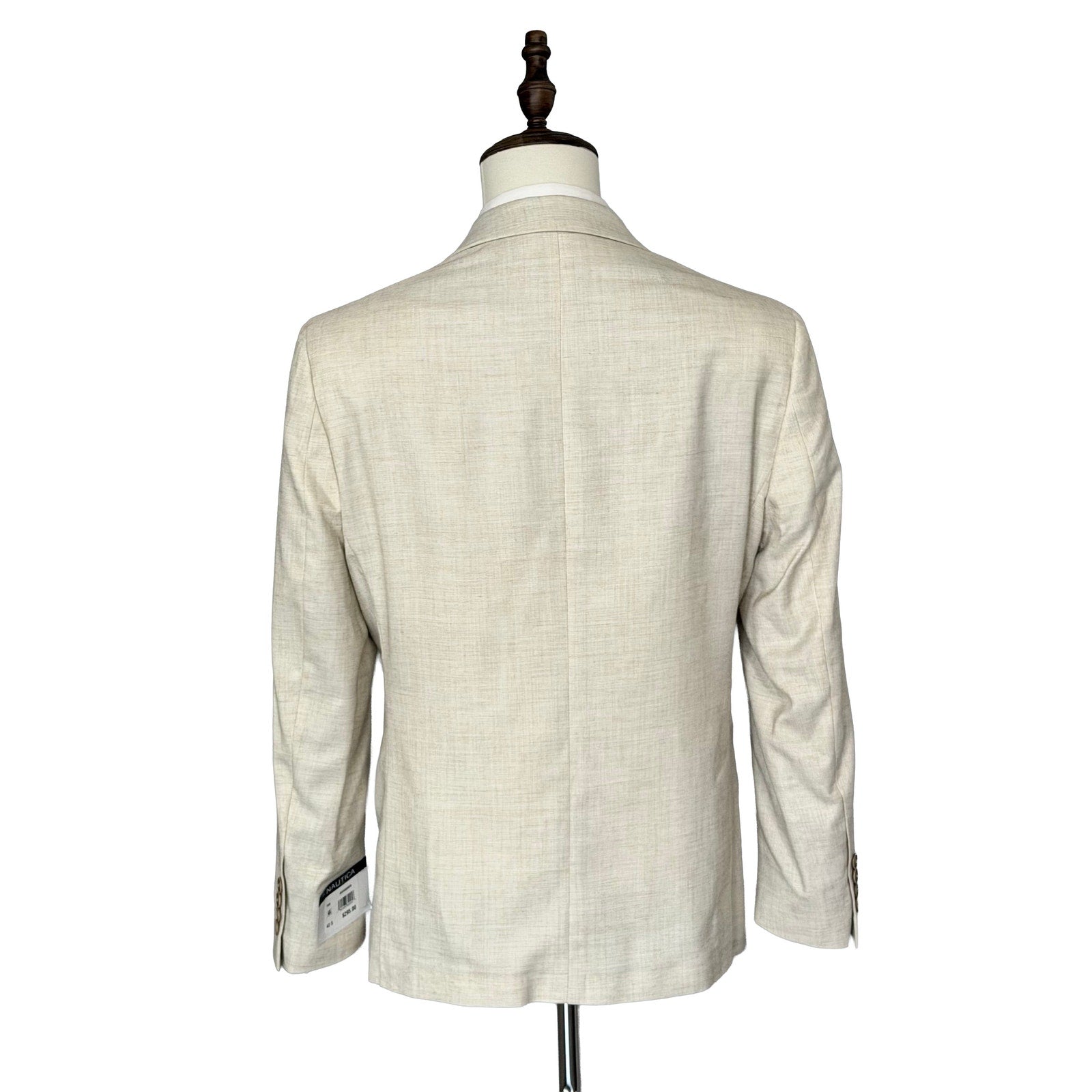 Nautica Sport Coat Men's 42 Short Modern Fit Active Stretch Lt Tan