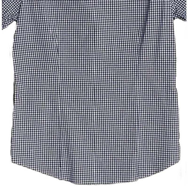 Michael Kors Men's Small Slim Fit Short Sleeve Polo Shirt Blue Gingham