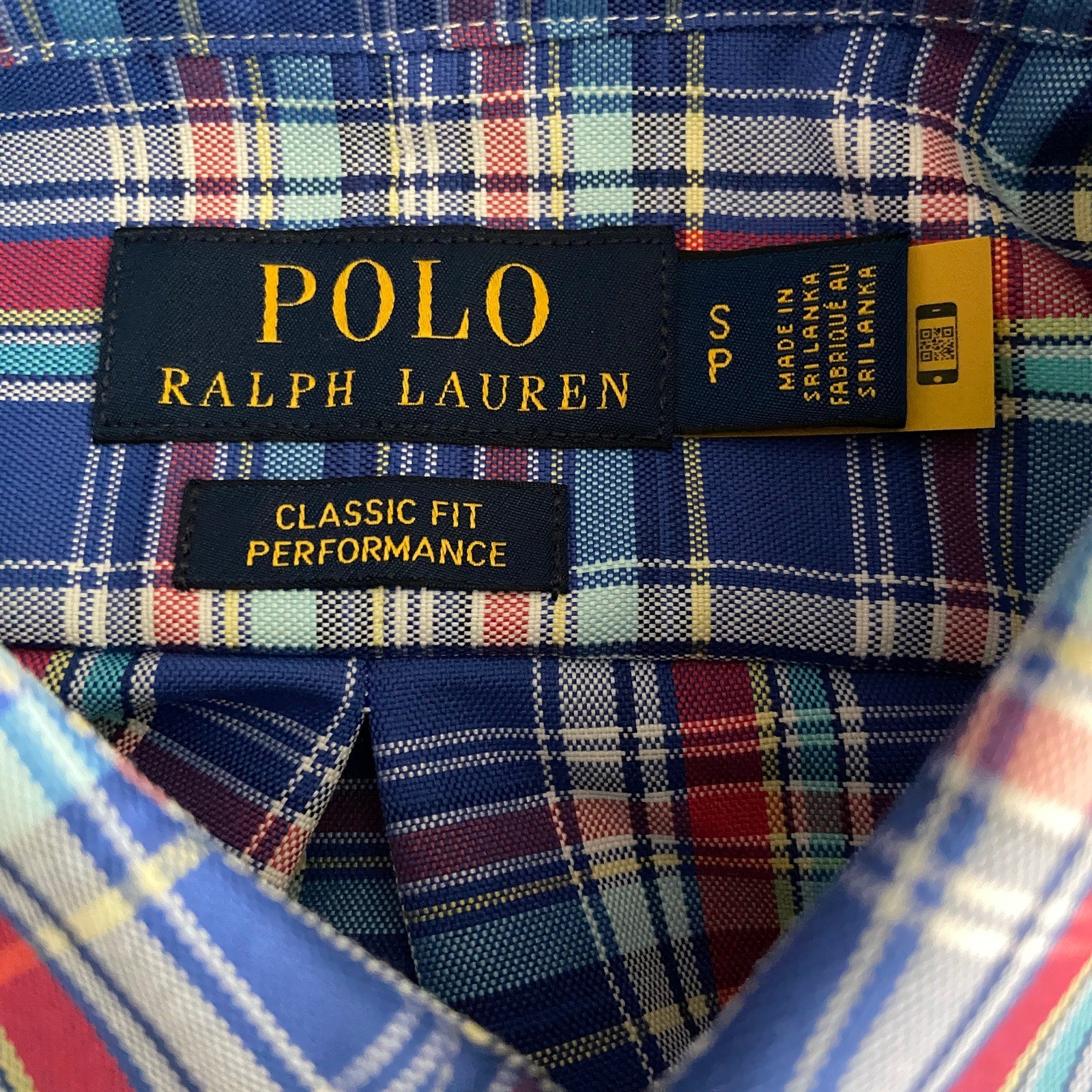 Polo Ralph Lauren Men's Small Classic Fit Button-Down Shirt Multicolor Plaid