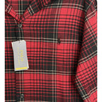 Polo Ralph Lauren Men's Large Performance Camp Shirt Classic Fit Red Black