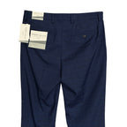 Perry Ellis Portfolio Pant Men's 32"x30" Modern Fit Flat Front Passion Blue