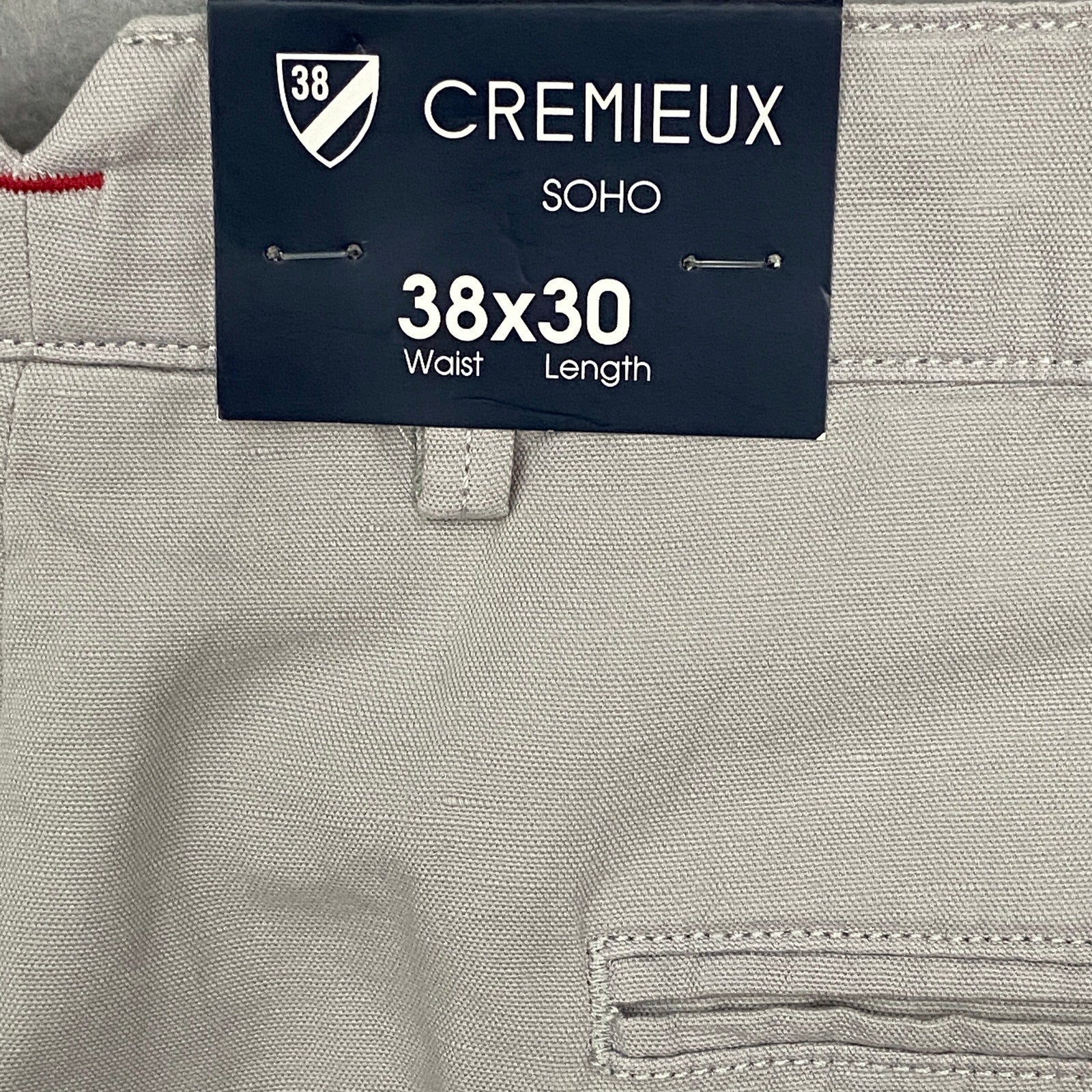 Daniel Cremieux 38 Key West Collection Soho Men's 38x30 Pant Light Grey